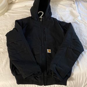 Carhartt Jacket, black, lined w fleece
